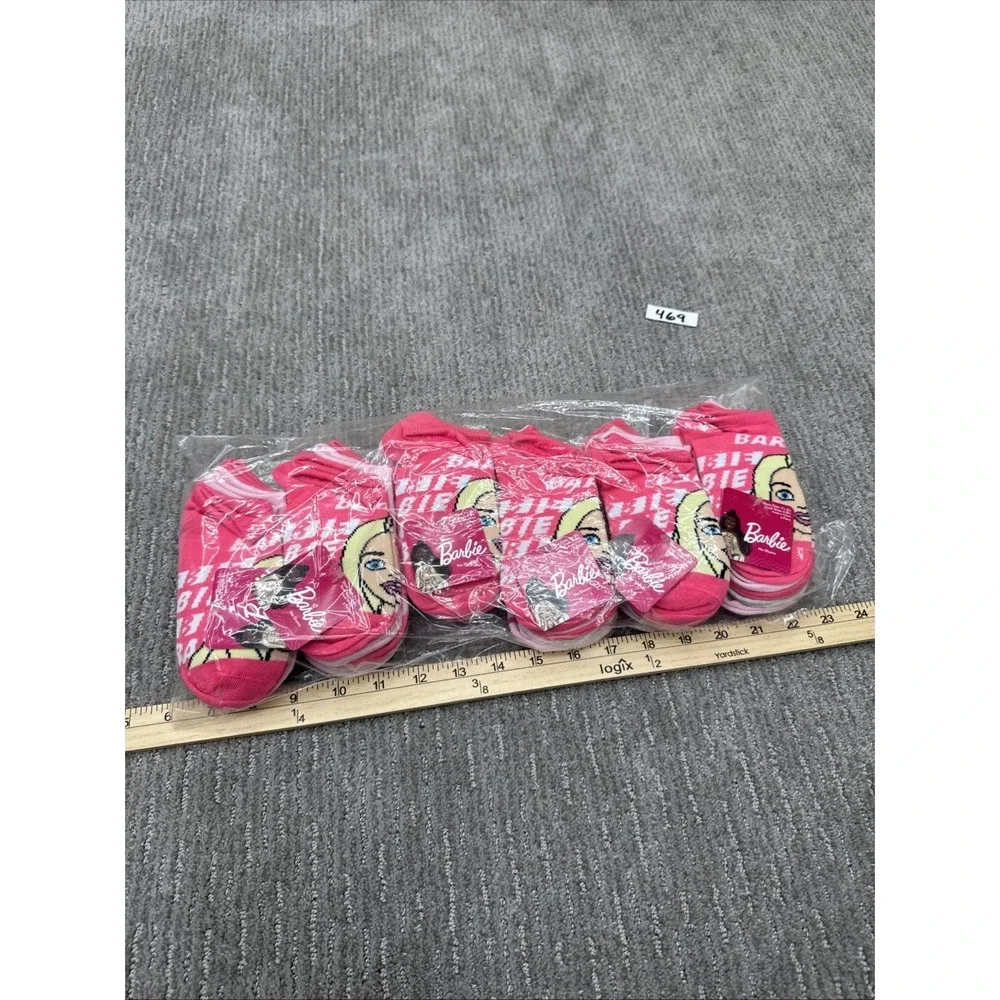 30 Pairs Barbie Socks Kids Shoe Size 7 1/2 To 3 1/2 #469